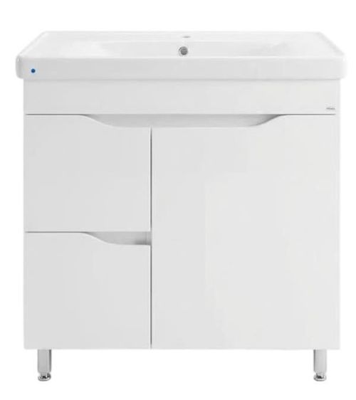 cumpără Dulap pentru lavoar Mashtab 11742 Print cu 2 sertare+usa 80cm Alb în Chișinău 