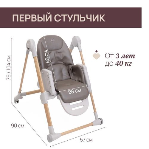 cumpără Scaun de masă Chicco 8714061 Polly Armonia Scandinavian, 6+ luni în Chișinău 