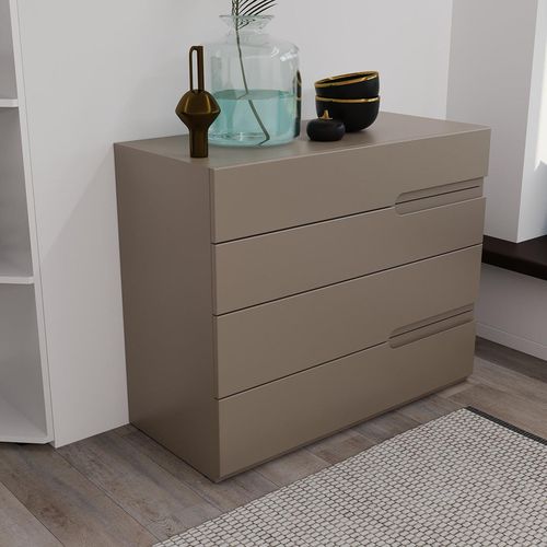 cumpără Comodă Bayro Modena 1000x810x450 Ручка Sorrento серый камень în Chișinău 