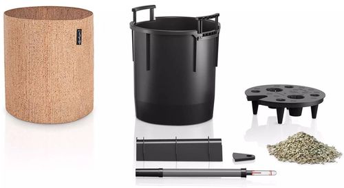 купить Цветочный горшок Lechuza Trendcover 32 Cork, Light Natural в Кишинёве 