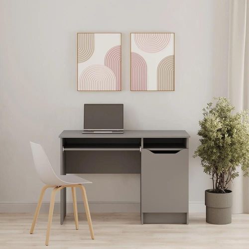 купить Офисный стол MebelStar LILU 110x50x75 Grey (MBS-1374) в Кишинёве 