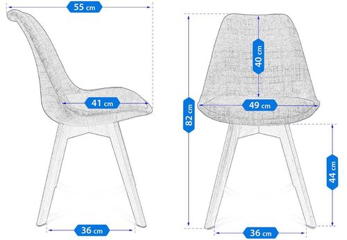 cumpără Scaun Jumi SD-333673 Alta, Maro în Chișinău 