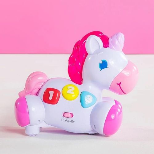 купить Музыкальная игрушка Bright Starts 10307 Jucarie Unicornul Magic Rock & Glow в Кишинёве 