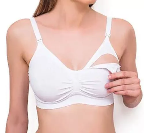 купить Бюстгальтер для кормящих мам BabyOno 0585/07 Sutien pentru mamele care alapteaza B 70-75 alb в Кишинёве 