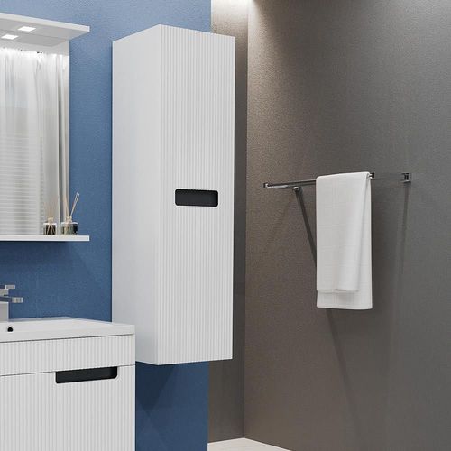 купить Шкаф-пенал Bayro Positano 350x1200 универсальный белый мат в Кишинёве 