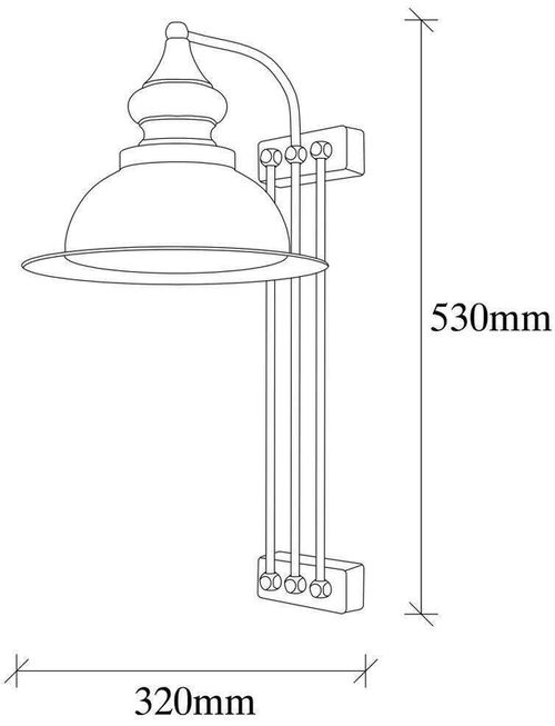 cumpără Candelabru de perete Trendy Saglam-3743, 32x53x28cm în Chișinău 