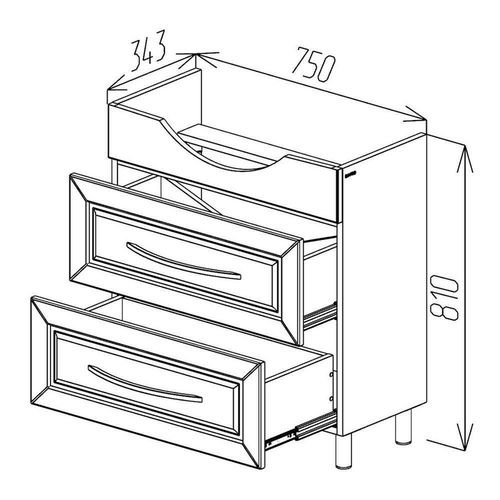 cumpără Dulap pentru lavoar Bayro Aspiro Pro Alba 800 белый în Chișinău 
