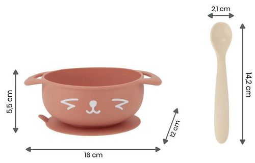 купить Посуда для кормления Babymoov A005404 Set de hranire din silicon Taste ISY Vulpita в Кишинёве 