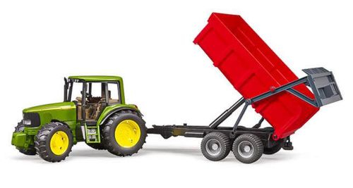 купить Машина Bruder 2057 Tractor cu remorca John Deere 6920, 49491 в Кишинёве 