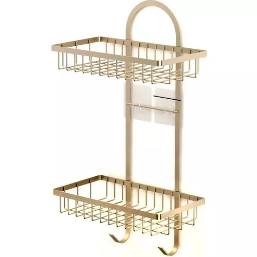 купить Полка для ванной Teknotel ST308 2 niveluri metal auriu в Кишинёве 