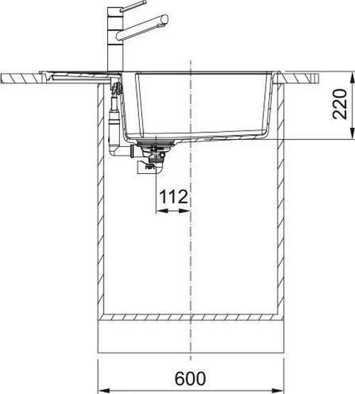 купить Мойка кухонная Franke 114.0687.276 Fragranite UBG 611-78L Sahara в Кишинёве 