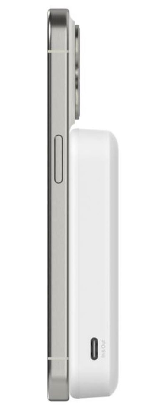 cumpără Acumulator extern USB (Powerbank) Belkin BPD007BTWH 8k Qi2 MagSafe Compatible Powerbank with Kickstand, White în Chișinău 