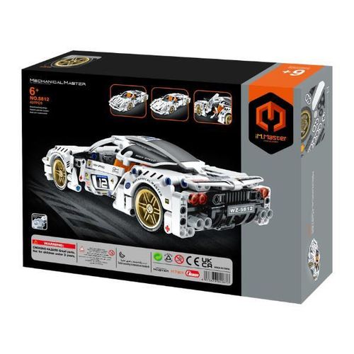 купить Конструктор iM.Master 5812 Supercar alb, Mechanical Master, cu inerție, 437pcs в Кишинёве 