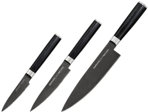 купить Набор ножей Samura MO-V Stonewash 3buc. (SM-0230B) в Кишинёве 