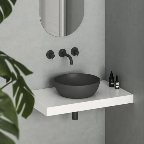 купить Раковина Ravak UNI 400 B Slim D400x125mm Anthracite XJX03140000 в Кишинёве 