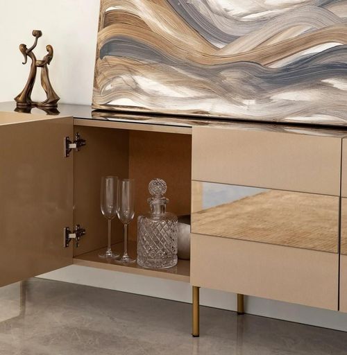 cumpără Comodă TV Trendy Leon, Bronz, Aur în Chișinău 