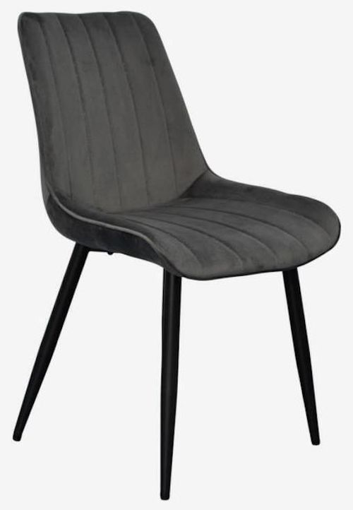 купить Комплект стол и стулья Evelin di Costacurta cтол DT-402-3B + 4 стула YTC-055B Bluvel-14 (Dark grey) в Кишинёве 
