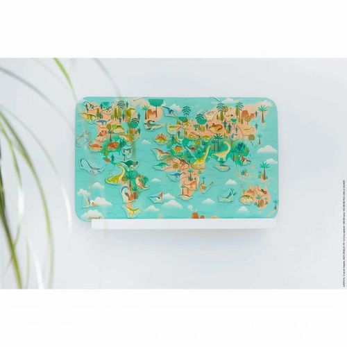cumpără Tablă dezvoltare Janod J05836 Magnetic world map Dinosaur planisphere în Chișinău 