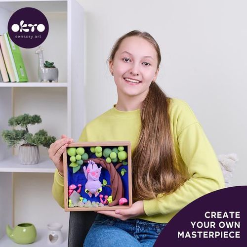 cumpără Set de creație Okto 20033 DIY Set de plastilină ușoară Lumi mici Liliac în Chișinău 