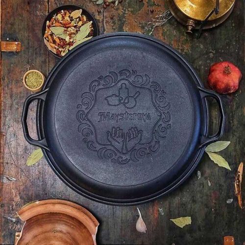 купить Сковорода Maysternya Tigaie-Disc din fonta 40x4cm pentru Uzbec (WOK 12&15L (400-40) в Кишинёве 