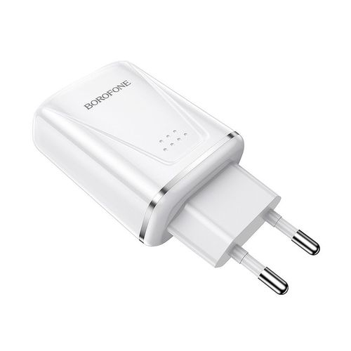 cumpără Borofone BA54A Wide road dual port QC3.0 charger (EU) white în Chișinău 