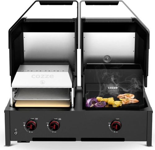 купить Мангал Cozze 90452 Quattro 900 3 Burner Combo 4in1 (pe gaz ) в Кишинёве 