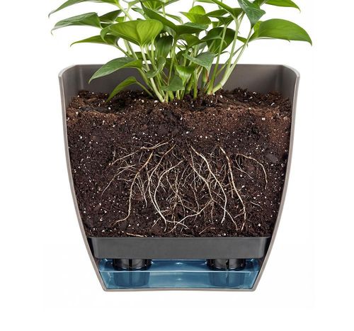 купить Цветочный горшок Idea М3276 Siena 200x200mm 5.5L, cu insertie в Кишинёве 