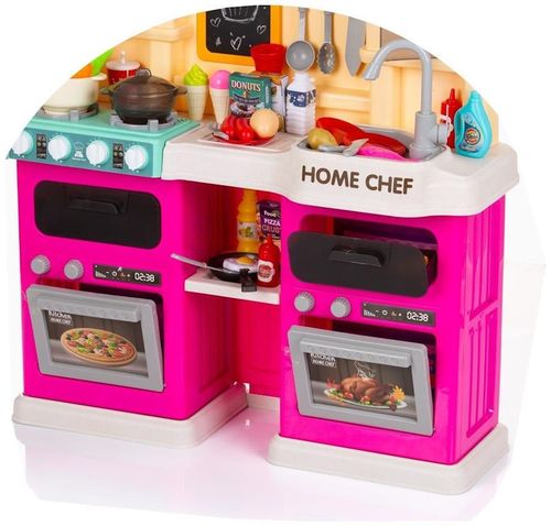 купить Игрушечная кухня и посуда Chipolino DIPK002420KT with light and sound, spraying, smoking, watering 83cm в Кишинёве 