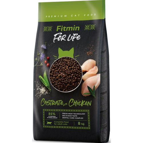 купить Корм для питомцев Fitmin Cat For Life Castrate Chicken 8kg в Кишинёве 