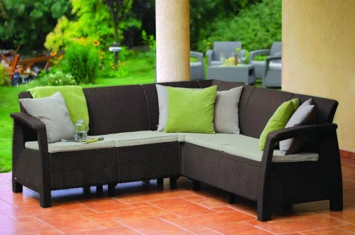купить Садовая мебель Keter Corfu Relax Brown (258950) в Кишинёве 