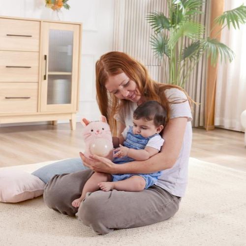 купить Музыкальная игрушка Hape E0114 Prietenul meu muzical Huggy Momo, roz в Кишинёве 