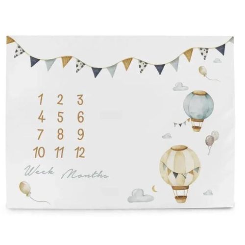 купить Коврик игровой Ceba Baby W-309-000-734 Covoras Milestone Mat Basic Balloons, 92x72cm в Кишинёве 