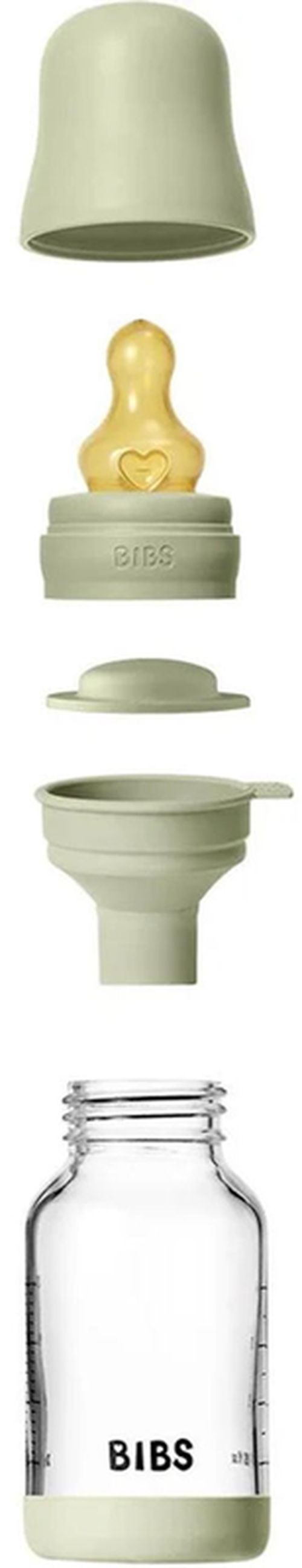 купить Поильник BIBS 5019250 Biberon din sticla anticolici Sage cu tetina din latex 0+ luni, 120ml в Кишинёве 