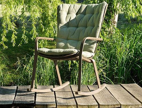 купить Кресло-качалка с подушкой Nardi FOLIO (4 цвета) + Подушка (3 цвета) (Кресло-качалка с подушкой для сада и террасы) в Кишинёве 