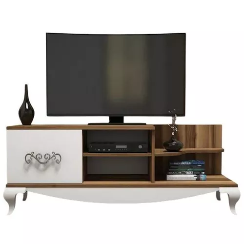 купить Тумба напольная для TV Trendy Sultan, Nuc, Alb 130x50x45cm в Кишинёве 