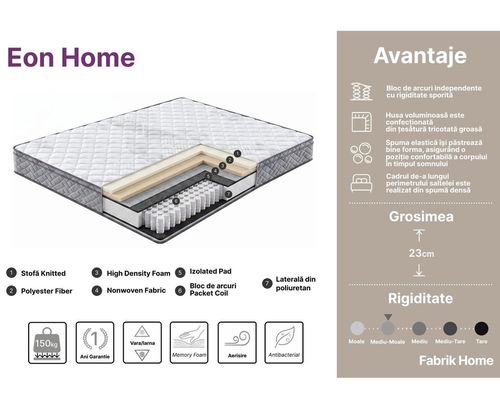 купить Ортопедический матрас Interdepo Eon Home 200x180x23 в Кишинёве 