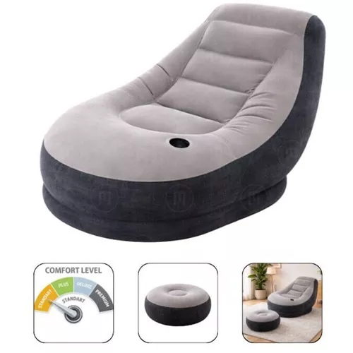 купить Надувной матрас Intex 68564 Fotoliu gonflabil+puf Velur Ultra Lounge 99x130x76cm/64x28cm в Кишинёве 