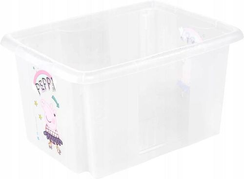 cumpără Cutie depozitare Keeeper Peppa Pig Transparent (12236001) 15L для игрушек în Chișinău 