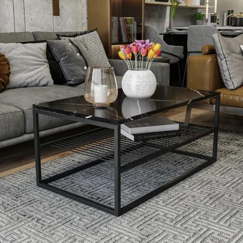 cumpără Măsuţă cafea Trendy Asude, Negru 95x43x55cm în Chișinău 