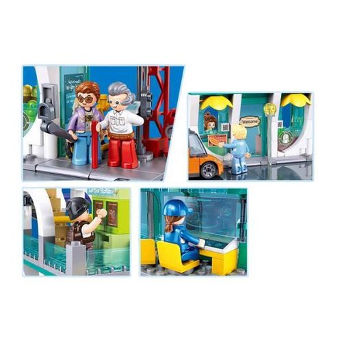 купить Конструктор Sluban B1263 Stația Centrală de Trenuri Metropolis, 605 elem. в Кишинёве 