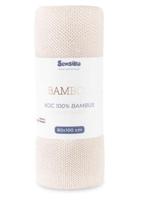 купить Детское постельное белье Sensillo 43442 Плед Bamboo 80x100 Light Pink в Кишинёве 