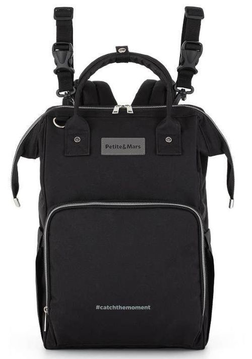 купить Сумка для мам Petite&Mars 507906 Jack Just Black в Кишинёве 