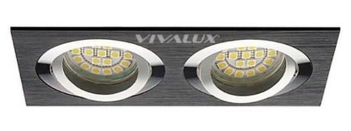 купить Освещение для помещений Vivalux 75016 Spot STYLE, MR16, 2xGU5.3, negru (VIV003883) в Кишинёве 