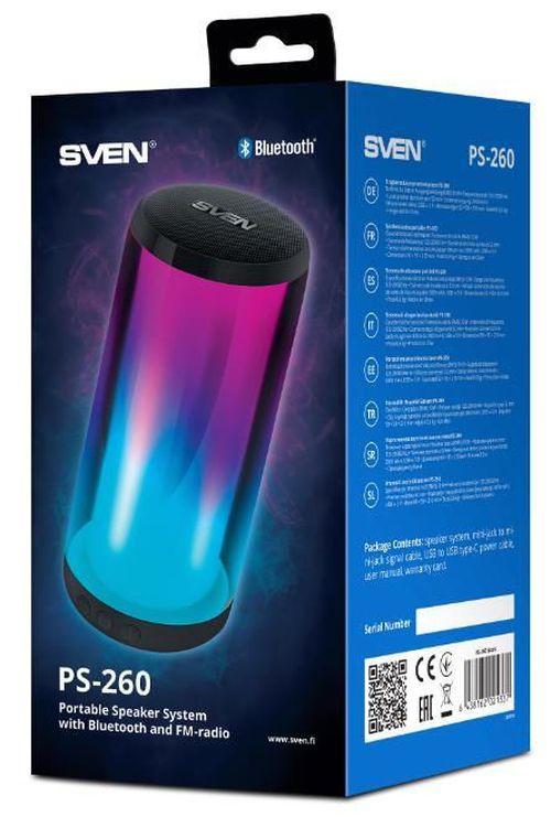 cumpără Boxă portativă Bluetooth Sven PS-260 Black în Chișinău 