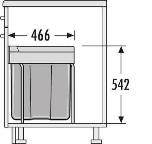 cumpără Coș de gunoi Hailo 3668401 Easy Cargo 42 în Chișinău 