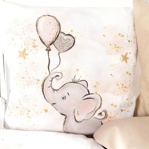 cumpără Lenjerie de pat pentru copii PernaMea Set lenjerie 8 piese Cosita Elefant Maro (PM.105897/4) în Chișinău 