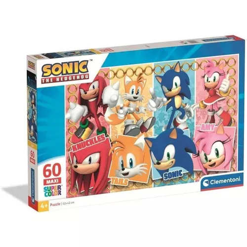 cumpără Puzzle Clementoni 60 MAXI: Sonic, 2025 (26073) în Chișinău 