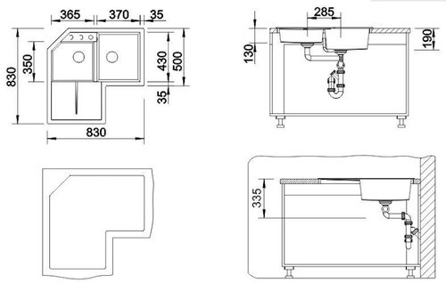 купить Мойка кухонная Blanco Metra 9E (515576) в Кишинёве 