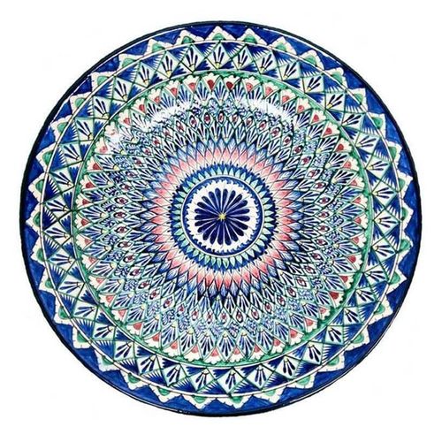 cumpără Farfurie Rishtan Ceramic Lyagan Mehrob 30cm, pictata manual, ceramica în Chișinău 
