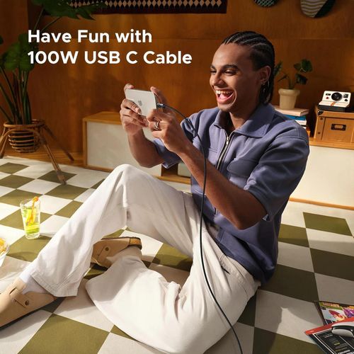 cumpără Cablu telefon mobil Ugreen 35501 Type-C to Type-C 5A 100W Braided Cable 1M în Chișinău 